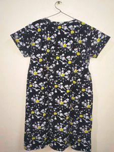 Cute Daisy Print T-Shirt Dress
