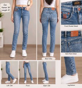 Light Wash Slim Fit Jeans