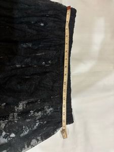 Sheer Black Lace Cami &amp; Skirt Set
