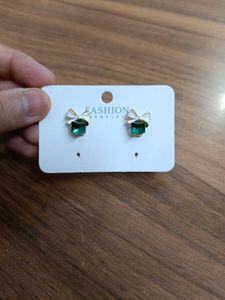 Elegant Pearl &amp; Gemstone Earrings combo of 2