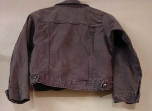 Wine denin jacket