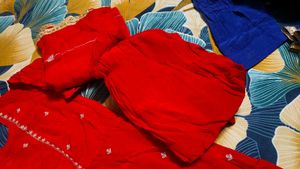 Red Embroidered suit