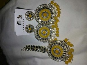 Elegant Mirror Work Jhumka Earrings