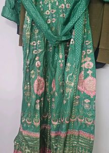 W brand Green festive kurta