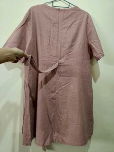 One side Tie detail dress