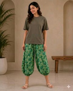 Tshirt Harem Pants co-ord set