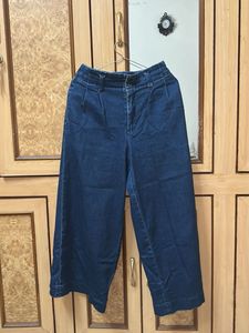 Women's Wide Leg Denim Culottes