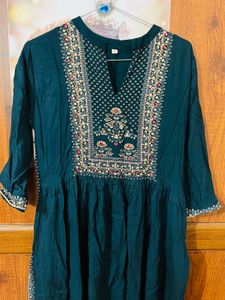 Teal  Kurta worn twice