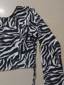 Zebra Print Top
