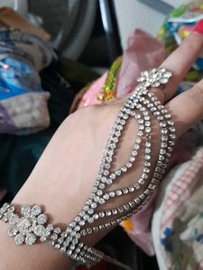 Sparkling Rhinestone Bracelet Ring