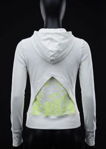 Cream Nike Dri-FIT Zip-Up Hoodie