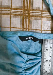 Light Blue Ruched Cami Top Westside