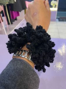 Lacy mesh  Crochet Scrunchie - Handmade