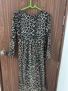 Leopard Print Side Slit Kurti