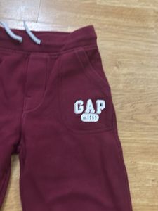 GAP Burgundy Fleece lined Jogger Pants