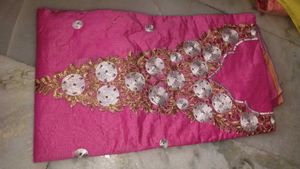 Embroidered dress material