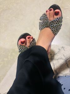 Sparkling Bow heels
