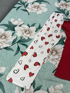 Heart Print Pajama Set of 2