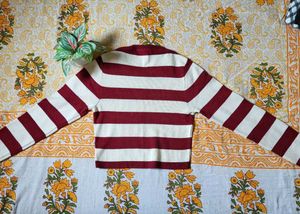 Retro Striped Polo Shirt