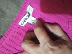 Pink Cherokee V-Neck Sweater