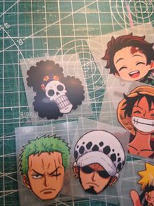 Anime Character Iron-On Stickers Set of 6