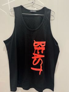 Black "BEAST"  and  “JORDAN”  tank tops