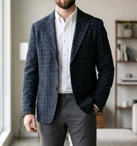 Men's Plaid Blazer