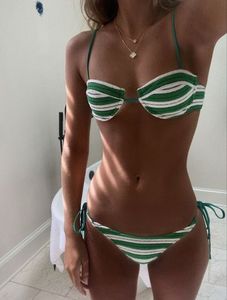 Striped Bikini Top