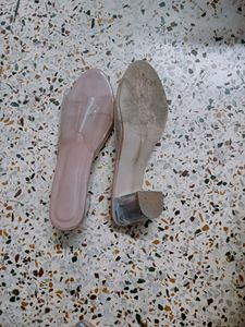 Chic Transparent Block Heels