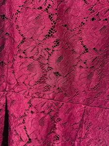 Burgundy Lace Sleeveless Dress