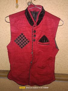 Red Nd Black Beautiful Modi Jacket For 8-10Years
