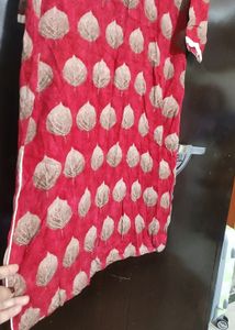 Red Printed Kurti For Girl Or Woman 38 Bust