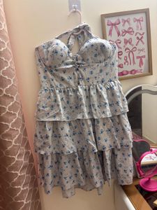 Chic Floral Tiered Mini Dress