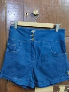High-Waisted Denim Shorts size Medium