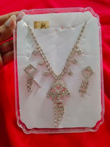 Diamond Necklace &amp; Earring Set