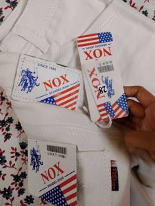 NOX Branded White Jeans
