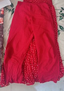 Red Polka Dot Maxi Suit with pants