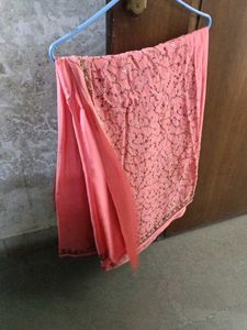 Beautiful Pink Embroidered Saree