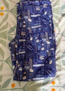 Blue Printed Palazzo Pants