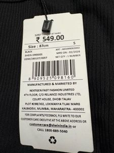 Black Dress with Tags
