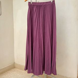 Pleated Maxi Skirt