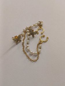 Butterfly & Pearl Ear Cuff Earring