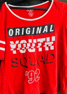 Red Original Youth Squad Tee