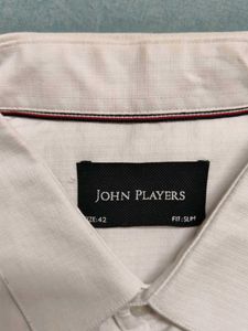 John Players Men's White Shirt