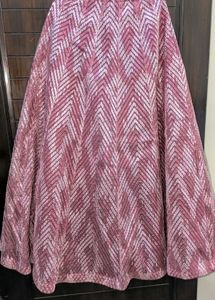 Maroon &amp; Silver Lehenga