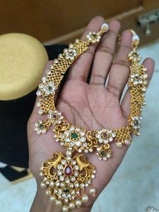 Exquisite Gold-Plated stone  Necklace Set