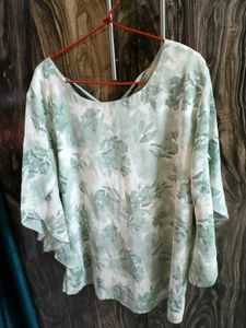 Chic Floral Print Kaftan Top