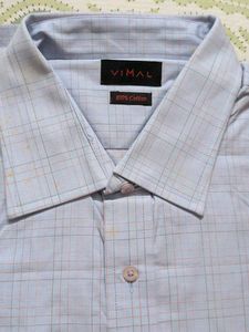 Vimal Blue Checkered Shirt