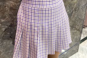 lavender mini skirt
