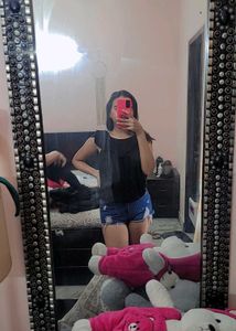denim shorts